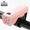 Luz Frontal para Bicicleta Bengguo, Mini Luz de Ciclismo con Cinco Ajustes Regulables, Fácil de Instalar, Luz para Rodar de Noche, Equipo de Ciclismo Portátil de Alto Brillo
