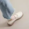 Mocasines, Zapatos sin cordones de suela blanda a la moda, Nuevos zapatos planos 2026, Combinan con faldas, Zapatos pequeños de cuero, Zapatos de mujer estilo británico