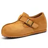 Sapatos slip-on estilo retrô com salto oculto, adequados para primavera e outono, novos slip-ons casuais de camurça para o dia a dia de homens