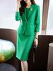 Traje profesional para mujer, otoño, nuevo temperamento, diosa, abanico, joyería, ropa de trabajo, traje, conjunto de dos piezas