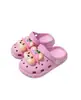 Chinelos de verão antiderrapantes com sola macia de urso de desenho animado para bebês, sandálias internas para casa para crianças, meninos e meninas