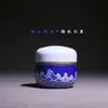 Mini Lata Pequena de Chá Estilo Japonês, Lata Selada Portátil para Embalagem de Chá Preto e Chá de Flores, Lata de Ferro