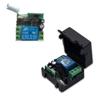 Maleta pequeña de 12V interruptor de control remoto inalámbrico de un canal control de acceso iluminación LED cerradura de control eléctrico código de aprendizaje 433m