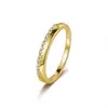 Anillo Popular Transfronterizo Europeo y Americano Plata de Ley S925 Curvado Interior y Exterior Moissanita Anillo para Mujer Joyería al por Mayor