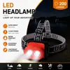Farol de Cabeça LED Duplo 3W Lâmpada de Pesca Lâmpada de Mineração 3 Pilhas AA (Não Recarregável) para Pesca Noturna
