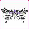 Pegatinas de Diamantes para la Cara de Halloween Transfronterizas, Pegatinas de Diamantes para la Frente, Pegatinas de Diamantes Estilo Celebridad para Performance de Baile en el Centro de la Frente, Venta al por Mayor