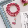Pulsera Bodhi de Dropshipping Tamaño Grande Círculo Único 108 Cuentas Pulsera de Doble Círculo Estilo Vintage Pulsera Bodhi