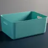 Caixas e cestos de armazenamento de plástico recipientes multicoloridos adequados para armários de cozinha caixas prateleiras de armazenamento de banheiro e banheira