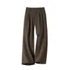 Calça de terno masculina estilo Old Money, novo design coreano 2026, solta e casual, com caimento fluido e corte reto