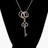 Cadena de suéter larga cruzada espejo para mujer, collar largo de tulipán, accesorios colgantes para ropa de temperamento, fabricantes venden