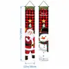 Fondo navideño transfronterizo, coplas navideñas, decoraciones festivas para fiestas, banderas, cortinas para puertas, pancartas colgantes, pancartas navideñas