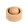 Venta al por mayor de fábrica Difusor de Aroma de Bola Redonda Madera Madera de Haya Nogal Negro Palo de Rosa Difusor de Aceite Esencial para Escritorio del Hogar Madera Maciza Fragancia