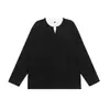 Ropa para Hombre Fengshe / Sudadera de Cuello Redondo para Hombre, Nueva de Primavera y Otoño, Manga Larga, Falso Dos Piezas, Cuello en V, Holgada, Estilo Japonés, Camiseta Base para Pareja