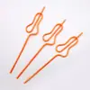 Directo de fábrica creativo modelado paja PETG curvo modelado paja Fiesta niños divertido arte paja en stock
