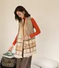 Novo cachecol de outono e inverno estilo coreano, de cashmere sintético, dupla face com cadeado de coração, versátil para ambientes com ar condicionado, xale quente, aquecedor de pescoço para estudantes