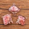 Acessórios de Resina DIY Pingente Charm Pingente Peixe Diabo Luminoso Acessórios de Colar para Bagagem 7 Cores 29X31Mm