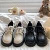 Zapatos de Plataforma de Estilo Británico de Cuero Pequeño de Suela Gruesa para Mujer 2025 Otoño e Invierno Nuevos Versátiles Zapatos Jk Retro Mocasines Mary Jane