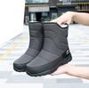 Una generación de amantes del invierno, botas de nieve para hombre, de caña alta, acolchadas, cálidas, de algodón con forro polar, botas antideslizantes impermeables para mujer