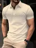 Camisa polo de manga corta para hombre de verano, comercio exterior transfronterizo, impresión 3D, cuello de solapa, moda, simple, casual, diaria