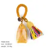 Chaveiro de Cristal Natural Peixe Estilo Boêmio Decoração de Bolsa Roupas Carro Pingente Peixe de Ágata Jade