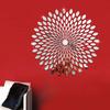 JM021 Girasol Girasol Espejo Pegatinas de Pared Sala de Estar Dormitorio Decoración del Hogar Insípido Desmontable