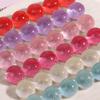 Zhen Tu Estilo Coreano Cielo Estrellado Cuentas con Purpurina Parches de Resina Semiredondos Materiales para Pendientes DIY Accesorios para el Cabello Accesorios para Fundas de Teléfono