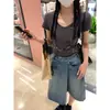 [en stock] VC apareció después de la última camiseta fina V pequeña para mujer, novedad de primavera