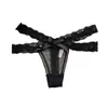 Nube Humo Cruz* Estilo Nuevo Sexy Encaje Hueco Mujer Cintura Baja Ligeramente Transparente Moño Bragas Triángulo Estilo Puro Deseo