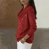 2026 Comercio Exterior Transfronterizo Sitio Independiente de Ropa para Mujer Amazon Aliexpress Otoño e Invierno Nuevos Tops y Suéteres de Color Sólido