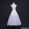 Anágua para vestido de noiva, anágua longa até o chão com três argolas de aço, forro elástico, acessórios para saia volumosa, vestido de noiva no atacado.
