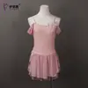 Disfraces de Rendimiento para Niños, Faldas de Tirantes Rosas para Niñas, Disfraces de Rendimiento para Patinaje Artístico, Disfraces para Competiciones de Exámenes, Disfraces de Halloween para Niños