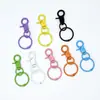 Chaveiro Colorido com Argola de Pressão Acessórios para Joias DIY Chaveiro de Pelúcia Cavalo Pequeno com Contas de PVC Coloridas