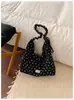 Bolso de Mujer de Lunares y Rayas 2026 Nuevo Verano Moda Estampado Plegado Bolso Tote Gran Capacidad Bolso de Hombro Cruzado