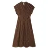 Europa transfronteriza AliExpress popular en Instagram ropa de mujer fiesta sexy empalme de encaje vestido sencillo