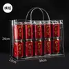 Bolso de Plástico PVC Listo para Usar Manguera Transparente Bolsa Gruesa para Embalaje de Vino Tinto Bolsa de Recuerdo Personalización