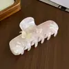 Grampo de cabelo de acetato com glitter estelar de alta qualidade, acessório de cabelo versátil de borboleta cravejado de diamantes, presilha de garra para rabo de cavalo alto, presilha de tubarão para coques