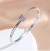 Pulsera de Moda de Lujo Nueva Primavera 2024 para Mujer, Cobre Incrustado con Diamantes, Elegante Pulsera de Cobre Incrustado para Mujer