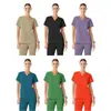 Uniformes de quirófano hechos a medida desde la fábrica de origen, logo estampado en calor y bordado, uniformes de quirófano para centros de maternidad, uniformes de doctor, pedidos pequeños al por mayor