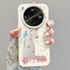 Funda para teléfono móvil Oppofindx8S+ con soporte Findx8Ultra Anticaída Funda para teléfono móvil Gato lindo con recorte
