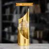 Nuevo trofeo de metal de cristal de alta calidad al por mayor, medalla anual de negocio para empleados destacados de empresa creativa, premios de competición