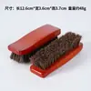Fábrica de Cepillos para Zapatos Exportación Más Vendidos Madera de Haya Cepillo Curvo de Crin de Caballo Cepillo para Zapatos Piel Interior de Coche Pulido Limpieza Cepillo de Cerdas Suaves