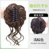 Cabeza de albóndiga peluca cabello en espiral moño cabello cabeza de albóndiga nueva peluca china capullo de flor peluca de cabello artificial bolsa para peluca