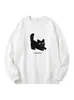 Sudadera de cuello redondo para hombre, nueva colección primavera/otoño, estilo retro americano, camiseta de manga larga de peso pesado, chaqueta con capucha informal de moda, corte holgado