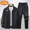 Roupas de Trabalho para Primavera e Outono Resistentes ao Desgaste Resistentes à Sujeira Vestuário de Ferramentas Proteção do Trabalho Roupa para Exterior Impermeável Anti-incrustante Roupa Elástica para Soldador