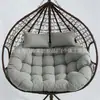 Cojín para Asiento de Cesta Colgante, Columpio Individual, Cojín Redondo Desmontable y Lavable para Silla Colgante, Cojín Simple para Silla, Cojín para Silla Colgante Silla de Ratán, Engrosado