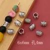 Xizang Plata Retro Aleación Cuentas Espaciadoras de Agujero Grande Pulsera de Cuentas de Plata Antigua Pulsera de Cuentas Cuentas Wenwan Accesorios para Pulseras DIY