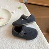 Sapatos de inverno de algodão estilo coreano Birkenstock para crianças 2026, quentes e forrados com fleece, sola macia, resistentes ao frio, para meninas, bebês e crianças mais velhas