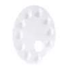 Paleta Oval com Dez Furos para Pintura Artística, Paleta em Formato Oval para Materiais de Pintura Artística de Estudantes, Venda Direta do Fabricante