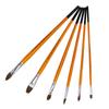 Oso 6005 juego individual de 6 pelo de lengua pintado vara larga pluma para pintura al óleo pluma para acuarela tiza al agua mayoreo