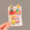 Lindo pasador de pelo para niños, pasador para flequillo de niña de las flores, pasador BB de color caramelo, pinza para el pelo, pasador lateral para el pelo suelto de bebé